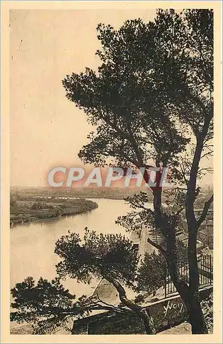 Ansichtskarte AK La Douce France Avignon (Vaucluse) La Rhone vu du Rocher du Dom