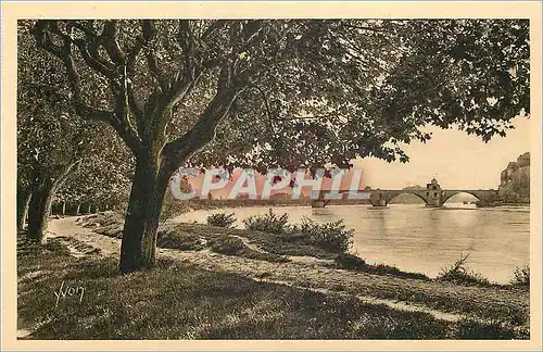 Cartes postales La Douce France Avignon (Vaucluse) Le Rhone et le Pont Saint Benezet