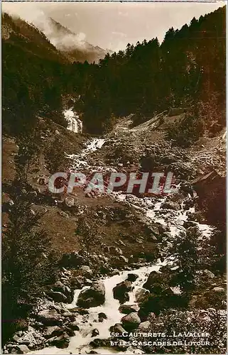 Ansichtskarte AK Cauterets La Vallee et les Cascades de Lutour