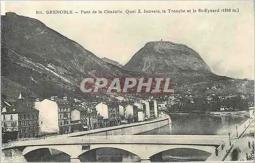 Cartes postales Grenoble Pont de la Citadelle Quai X Jouvain la Tronche et le St Eynard (1300 m)