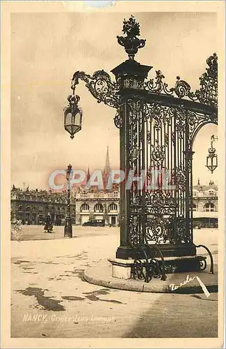 Cartes postales Nancy La Coquette Grilles Jean Lamour
