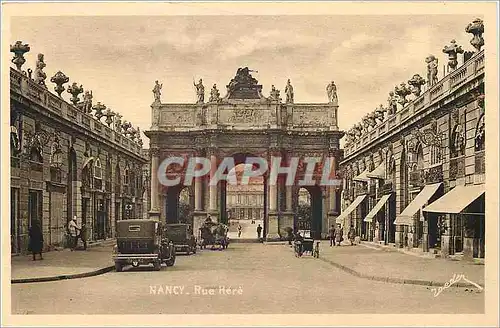 Cartes postales Nancy La Coquette La rue Here l'Arc de Triomphe