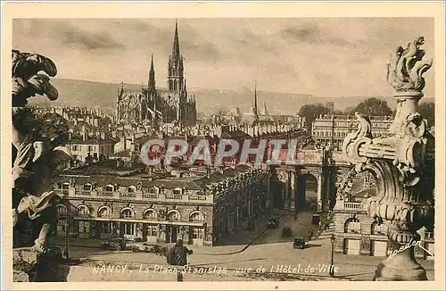 Cartes postales Nancy La Coquette La Place Stanislas vue de l'Hotel de Ville