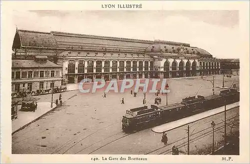 Cartes postales Lyon Illustre La Gare des Brotteaux Tramway