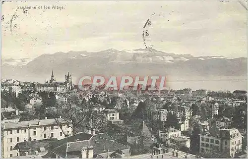 Cartes postales Lausanne et les Alpes