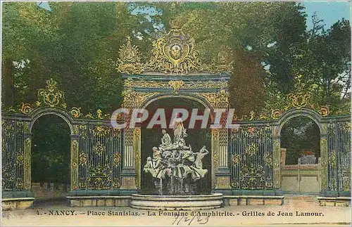 Ansichtskarte AK Nancy Place Stanilas la Fontaine D'Amphitrite Gilles de Jean Lamour