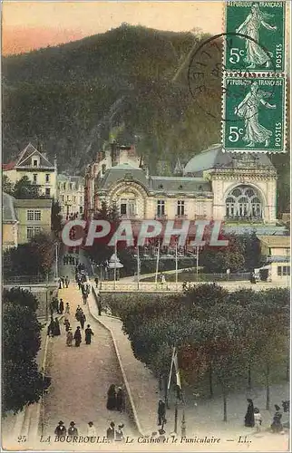 Cartes postales La Bourboule Le Casino et le Funiculaire