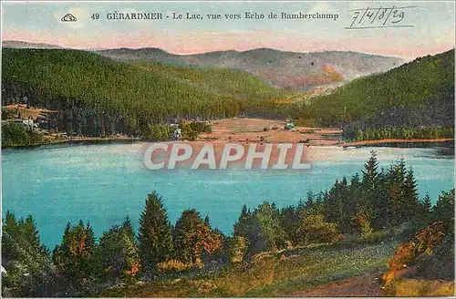 Cartes postales Gerardmer Le Lac vue vers Echo de Ramberchamp