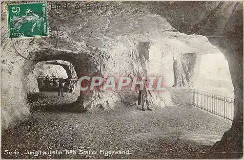 Cartes postales Serie Jungfraubahn Station Eigrwand