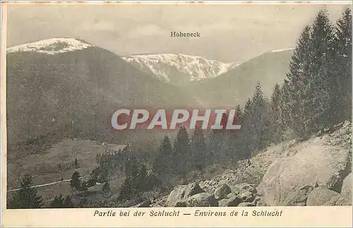 Ansichtskarte AK Hoheneck Partie bei der Schlucht Environs de la Schlucht