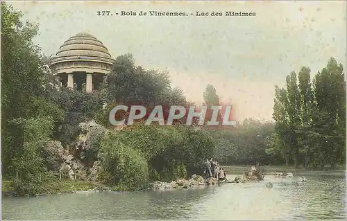 Cartes postales Bois de Vincennes Lac des Minimes