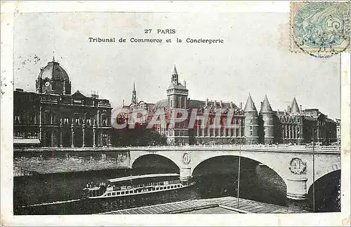 Ansichtskarte AK Paris Tribunal de Commerce et la Conciergerie