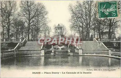 Cartes postales Dijon Place Darcy La Cascade et le Bassin