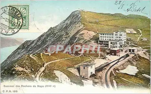 Cartes postales Au sommet des rochers de Naye
