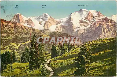 Cartes postales Monch 4107 Eiger 3975
