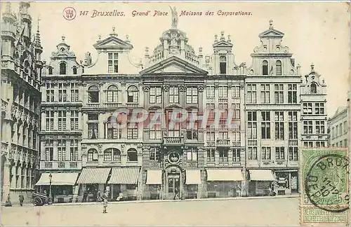 Cartes postales Bruxelles Grand Place Maisons des Corporations