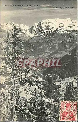 Cartes postales Niesen Bahn Kulm 2367 m