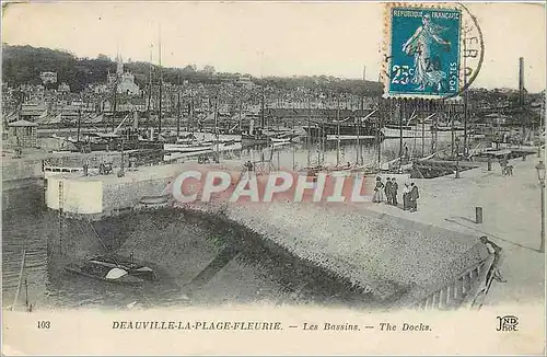 Cartes postales Deauville la Plage Fleurie les Bassins