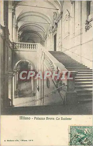 Cartes postales Milano Palazzo Brera Lo Scalone