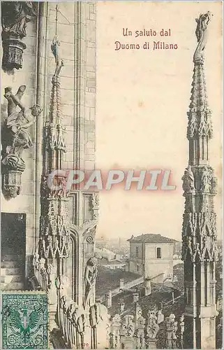 Cartes postales Un Saluto dal Duomo du Milano
