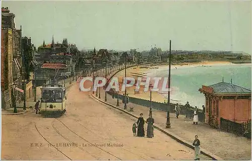 Cartes postales La Havre Le boulevard Maritime Tramway