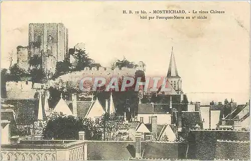 Ansichtskarte AK Montrichard Le vieux Chateau bati par Fourques Nerra