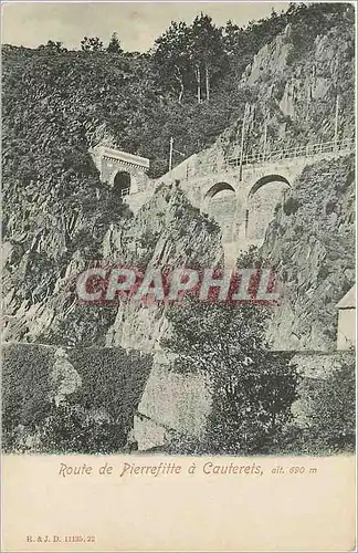 Cartes postales Route de Pierrefitte a Cauterets