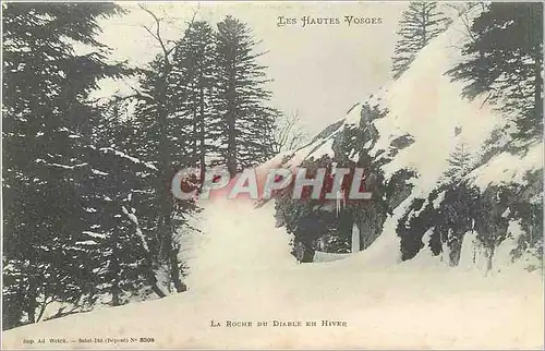 Ansichtskarte AK Les Hautes Vosges La Roche du Diable en Hiver
