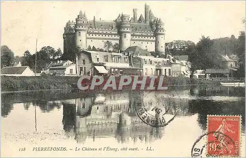 Ansichtskarte AK Pierrefonds Le Chateau et l'Etand cote ouest