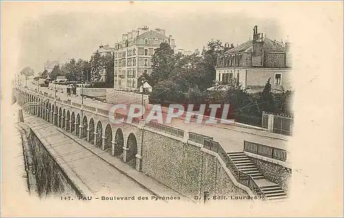 Cartes postales Pau Boulevard des Pyrenees