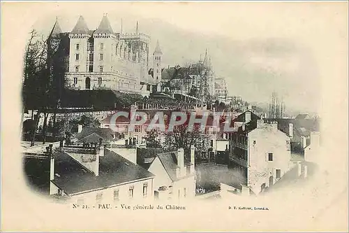 Cartes postales Pau Vue generale du Chateau