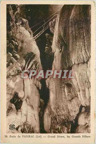 Cartes postales Puits de Padirac Lot Grand Dome les Grands Piliers