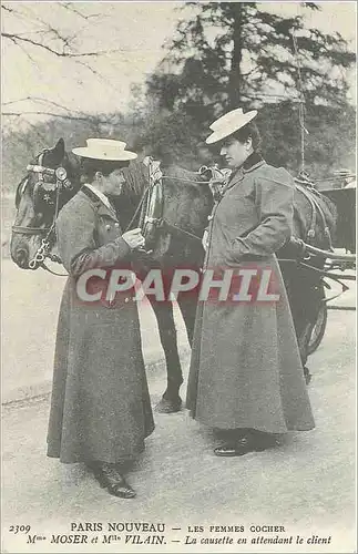 REPRO Paris Nouveau Les Femmes Cocher Mme Moser et Mme Vilain