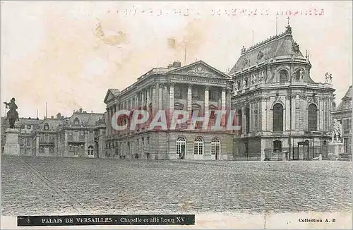 Cartes postales Palais de Versailles Chapelle et aile Louis XV