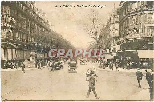 Cartes postales Paris Boulevard Sebastopal