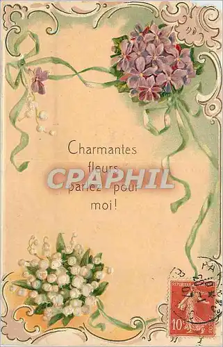 Ansichtskarte AK Charmantes fleurs parlez pour moi