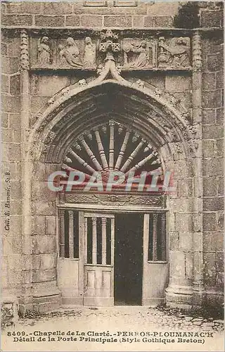 Ansichtskarte AK Chapelle de La Clarte Perros Ploumanach