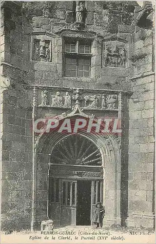 Cartes postales Perros Guirec Cotes du Nord Eglise de la Clarte le Portail