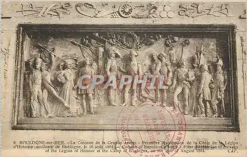 Cartes postales Boulogne sur Mer La Colonne de la Grande Armee Napoleon 1er