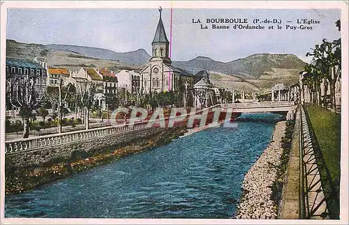 Ansichtskarte AK La Bourboule P de D L'Eglise La Banne d'Ordanche et le Puy Gros