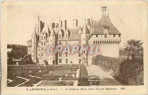 Cartes postales Langeais L et L Le Chateau Mon Hist Facade Interieure