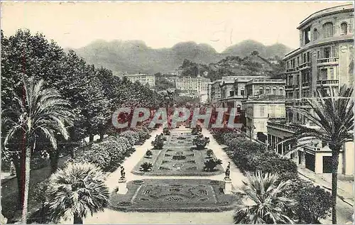 Cartes postales Menton Les jardins publics