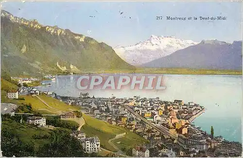 Cartes postales Montreux et la Dent du Midi