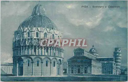 Cartes postales Pisa Battistero e Cattedrale