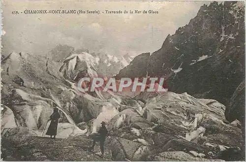 Cartes postales Chamonix Mont Blanc Hte Savoie Traversee de la Mer de Glace