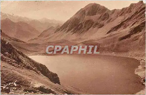 Cartes postales Route de Bareges au Tourmalet et au Pic du Midi le Lac d'Oncet vu de l'Hotellerie de Sencours