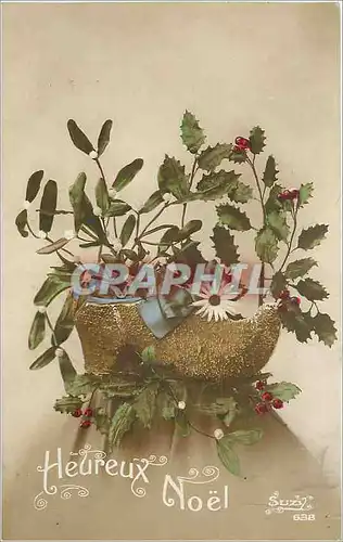 Cartes postales Heureux Noel Fleurs