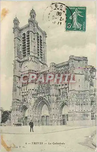 Cartes postales Troyes La Cathedrale