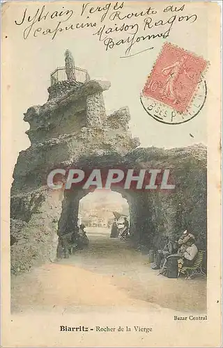 Cartes postales Biarritz Rocher de la Vierge