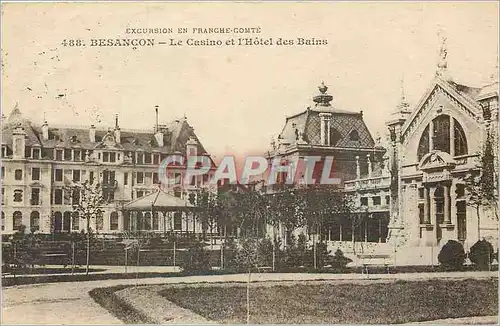 Cartes postales Besancon Le Casino et l'Hotel des Bains